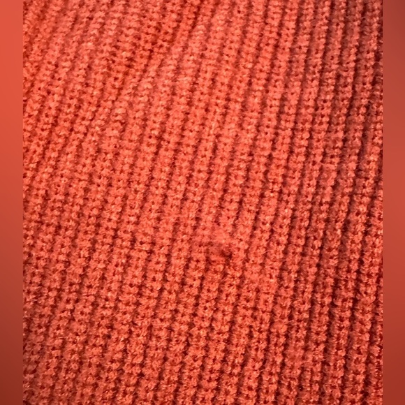 Forever 21 V-Neck Pullover Sweater Very Pretty Rust/Brown Size Med Academia - Picture 11 of 12
